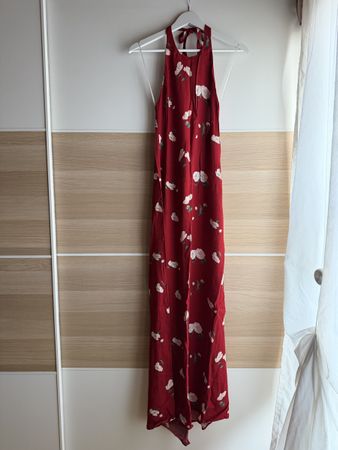 ABITO LUNGO REFORMATION ROSSO FLOREALE – S