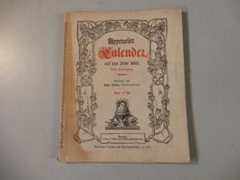 Appenzeller Kalender von 1923 - Rarität für Sammler!