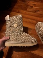 damen Boots stiefel Gr.38 mit Perlen, Top Zustand, sehr warm