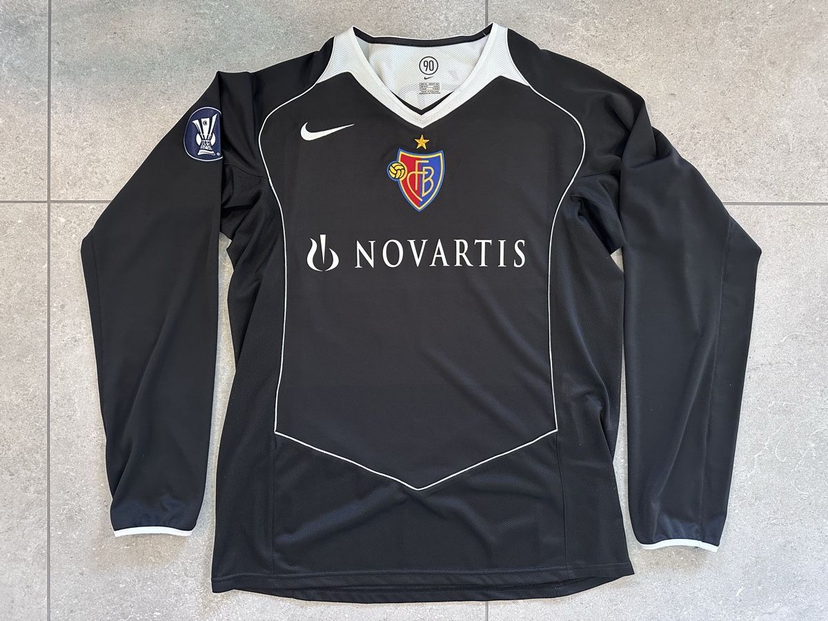 Nike Canottiere & Pantaloni: FC Basel Trikot Matchworn UEFA Cup 2004/2005 – Usato da Grellingen venduto da Faebu7 1