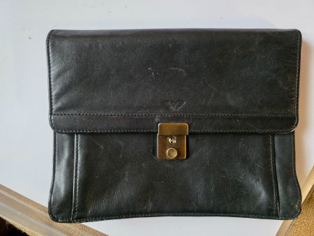Vintage Akten Mappe Herren Hand Tasche Pochette Offermann