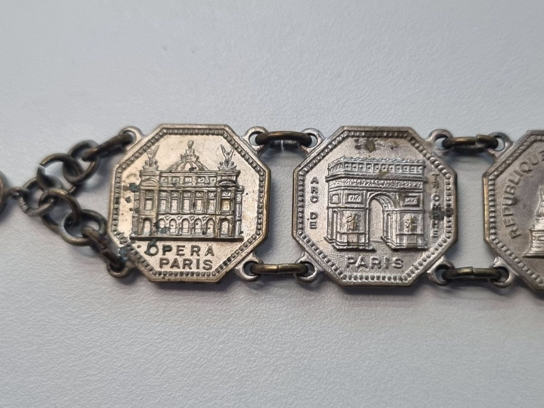 Bracciali & Braccialetti: Jugendstil Armband PARIS Souvenir Emaille – Usato da Lenzburg venduto da freedomky 2