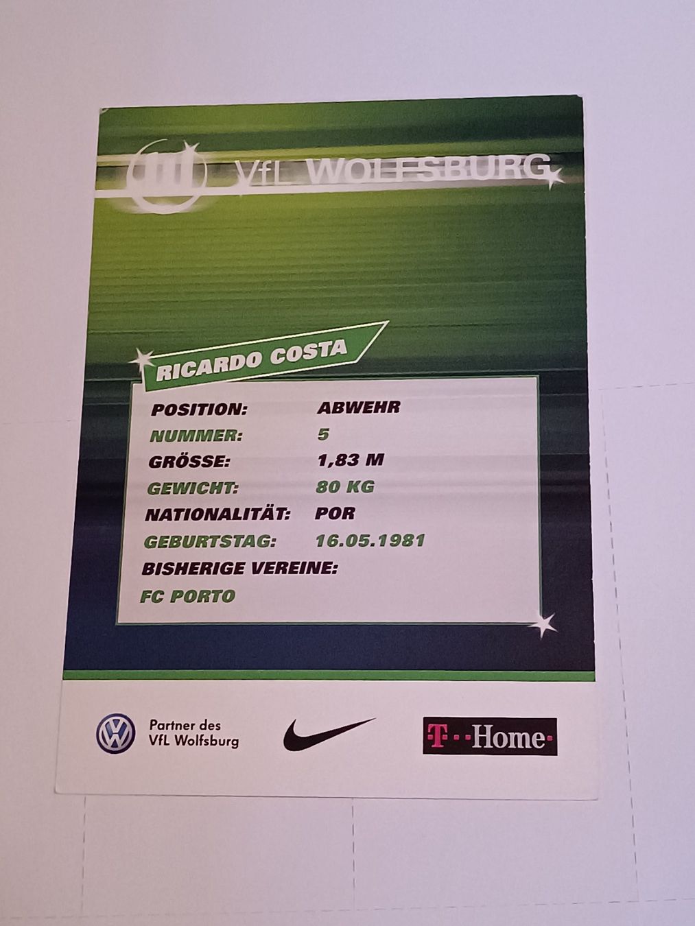 Autografi: Costa -  original Autogramm – Usato da Menziken venduto da Artographs 1
