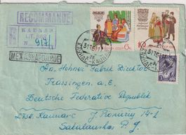 Brief 1961 von KUNAS nach der DDR
