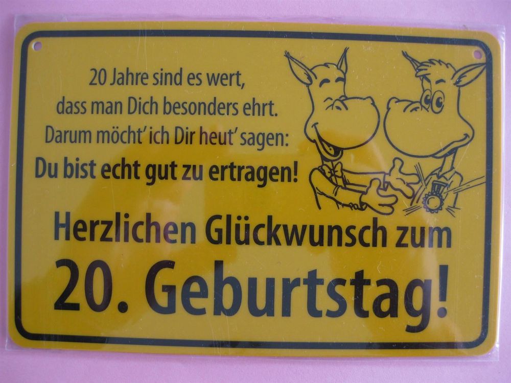 SprücheKarte 20 Jahre sind es Kaufen auf Ricardo