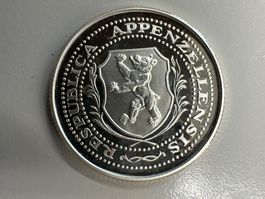 Medaille Silber 999 20g Helvetia Kt. Appenzell Innerrhoden