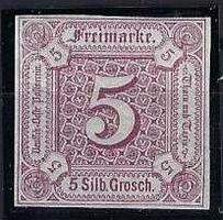 Thurn und Taxis 1859 5Silbergeodchen postfrisch