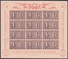 1943, Luxusblatt (W16) postfrisch **, Kat: 100.-