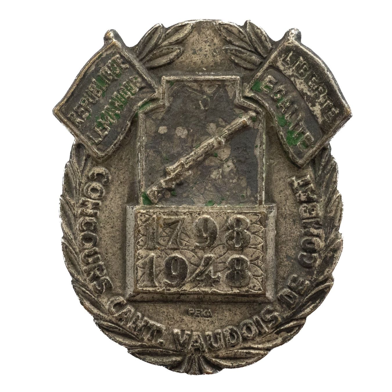Placchette & Badge: Concours Cant, Voudois de Combat 1948 – Usato da Rotkreuz venduto da Swiss-Coins