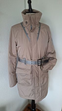 Mantel B Vertigo beige mit Gürtel gebraucht guter Zustand