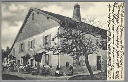 1905, LA SAUGE, MAGNIFIQUE VUE ANIMÉE
