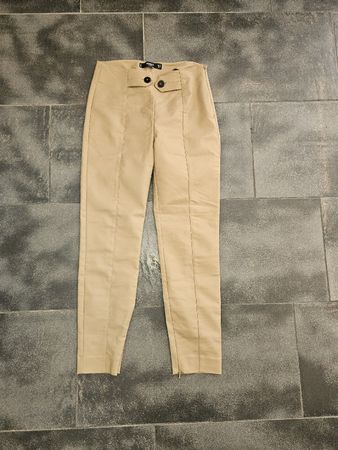 Mango Damen Hose beige Grösse 34 neuwertig