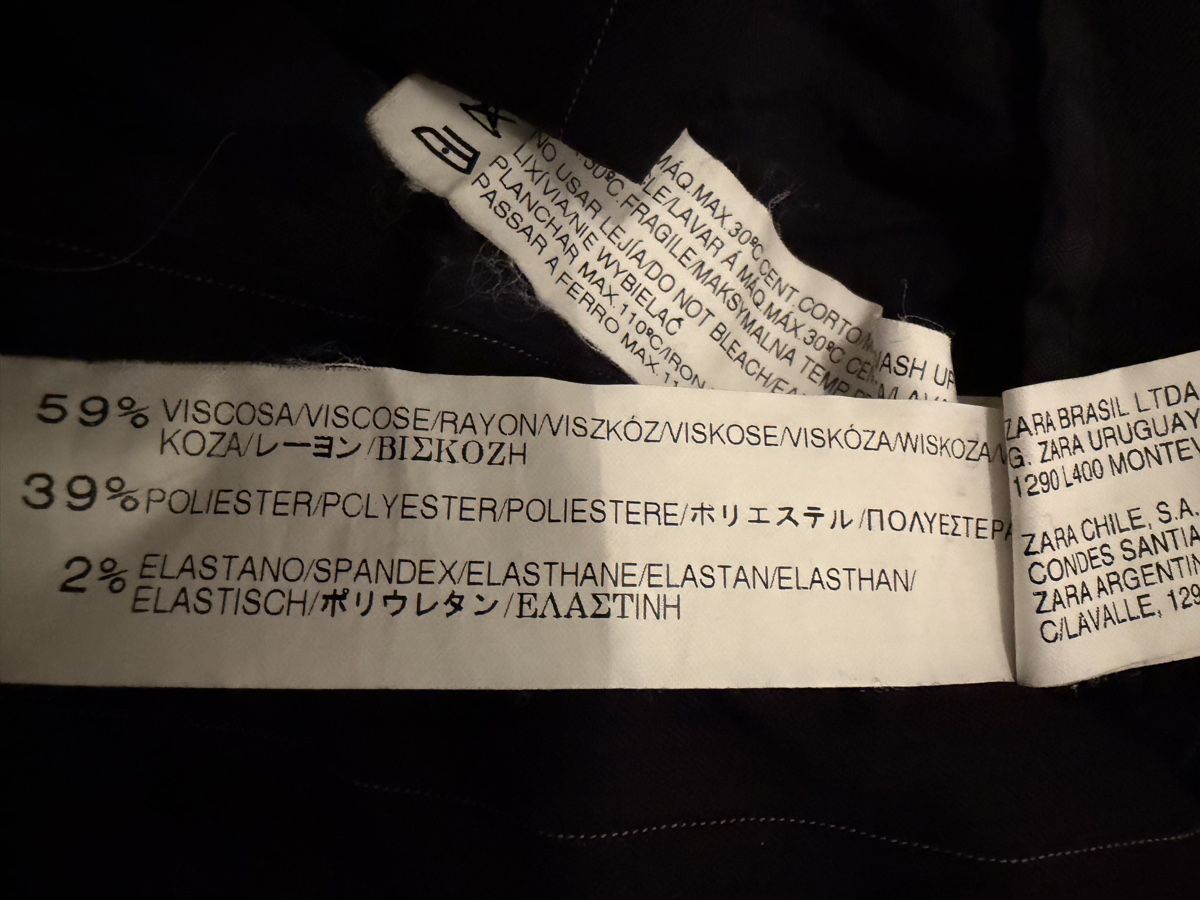 Zara Pantaloni: Gestreifte Stoffhose – Usato da Eschenbach LU venduto da Tatzi1 7