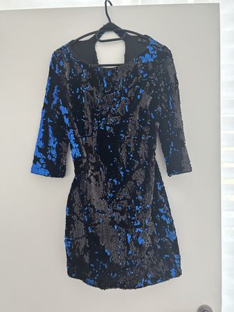 Glitzerkleid mit drehbaren Pailletten Grösse S