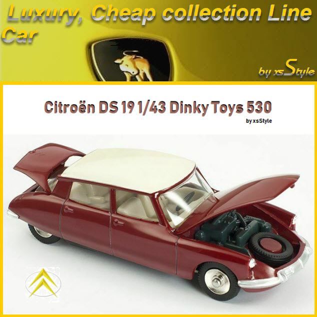 Voiture Miniature Dinky Toys DS 19 Citroën Cabriolet Atlas Avec Boîte - Occasion, échelle 1:43