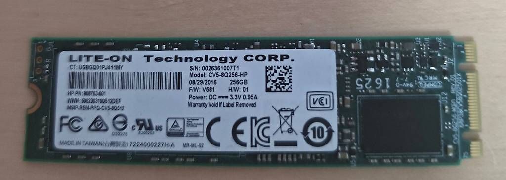 Dischi rigidi: LITEON M.2 SSD 256GB – Usato da Basel venduto da Junior_Store