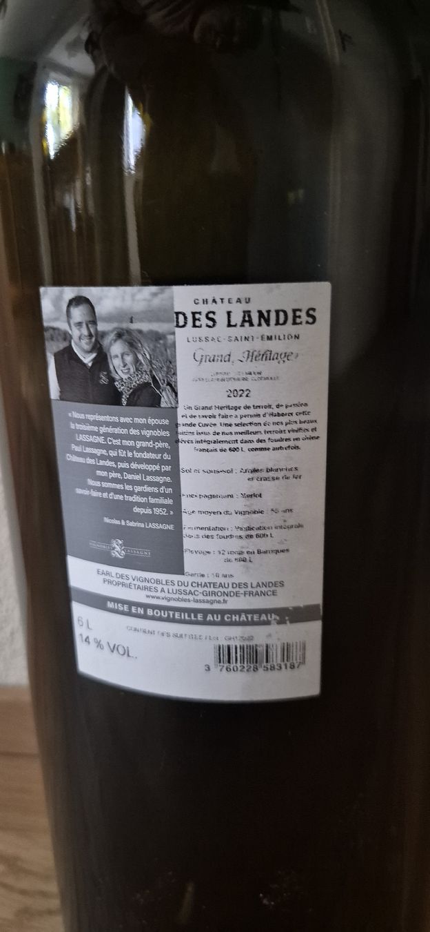 Vino: Weinflasche leer 6Liter – Usato da Rapperswil SG venduto da Baum69 1