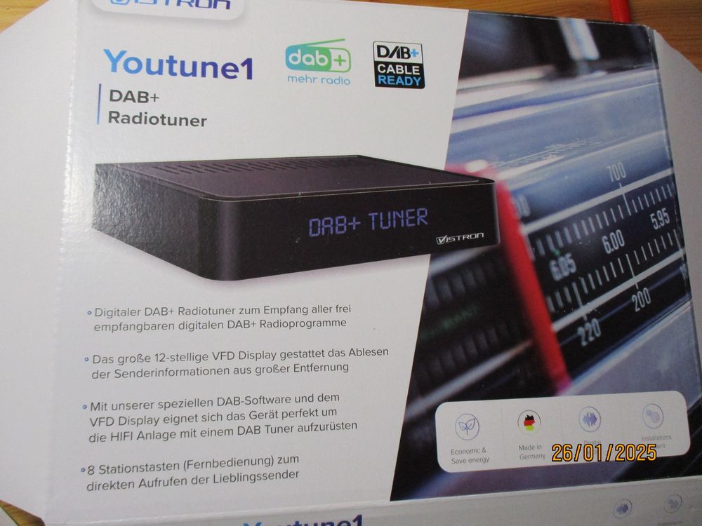 DAB + Radiotuner Vistron Youtune 1 (Neu (gemäss Beschreibung)) in ...