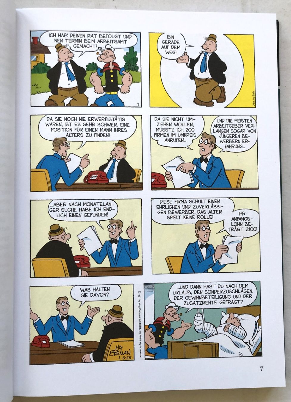 Fumetti: Bild COMIC-BIBLIOTHEK - Nr.12 - POPEYE – Usato da Schaffhausen venduto da durruti 3