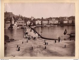 LUZERN LU PAR SOMMER NAPOLI CIRCA 1880 foto 25,5 X 20