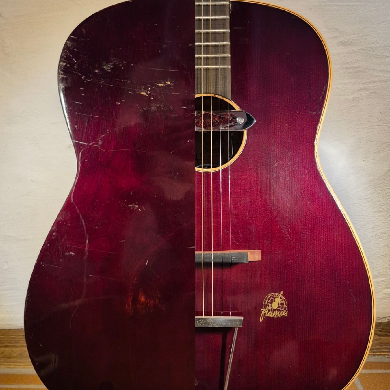 Framus Musikinstrumente: Rubber Bridge Conversion Vintage Framus 5/18 Hawaii – Gebraucht aus Winterthur von NorrSydGuitars 3