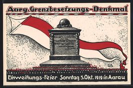 Aarau, Einweihungsfeier des Grenzbesetzu