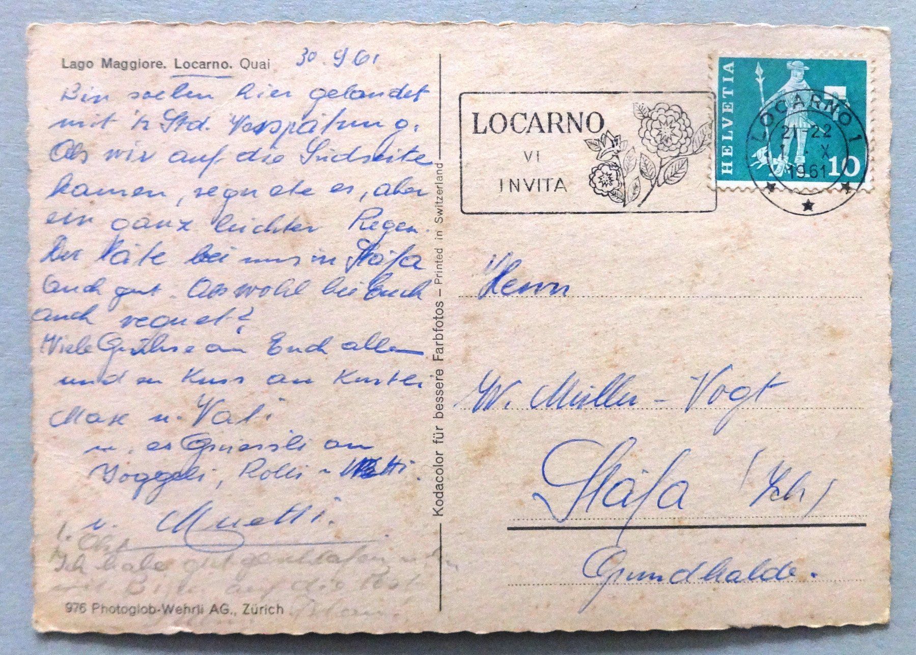Cartoline postali: Locarno, Quai - Lago Maggiore – Difettoso da Fétigny venduto da Billy2miny 1