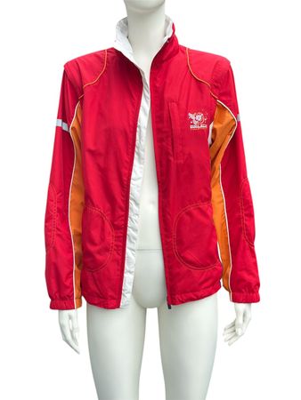TCM Windjacke S/M Rot-Orange – 2in1 Jacke/Weste