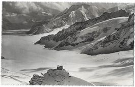 Jungfraujoch Observatorium Fliegeraufnahme