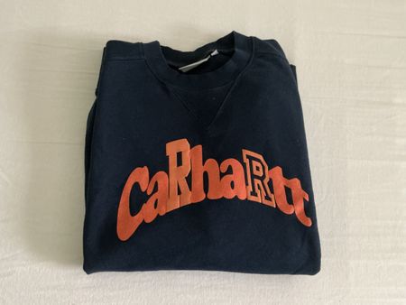 Carhartt Pullover Dunkelblau Gr. S, Unisex, mit Print
