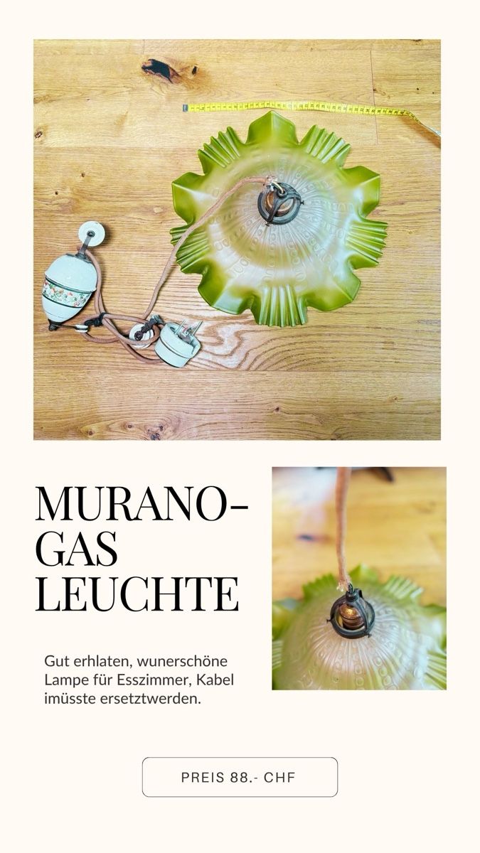 Lustres & lampes de plafonds: Muranoglas Lampe  – D'occasion à Castrisch par naj_9xbf