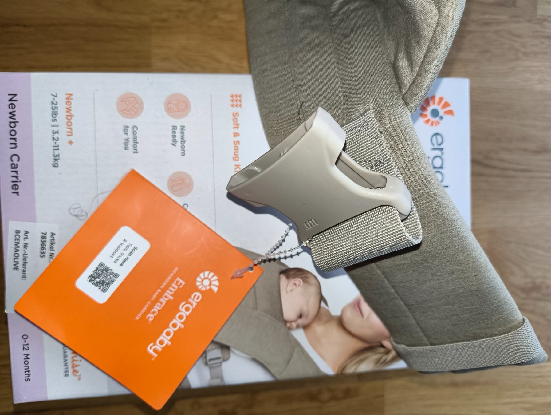 Ergobaby Porte-bébés ventraux & dorsaux: NEUF: Porte-bébé Ergobaby Embrace Olive – D'occasion à St-Légier-Chiésaz par Toutoupav 1