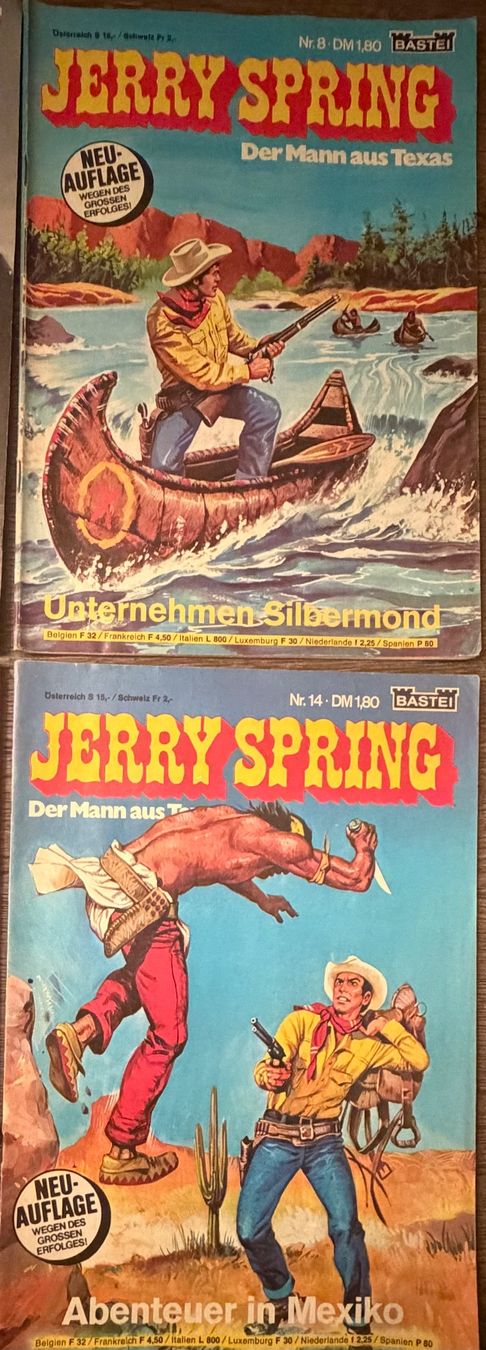 BD: Jerry Spring 10 Comic Hefte Der Mann aus Texas Top Zustand – D'occasion à Basel par forevermusic 3
