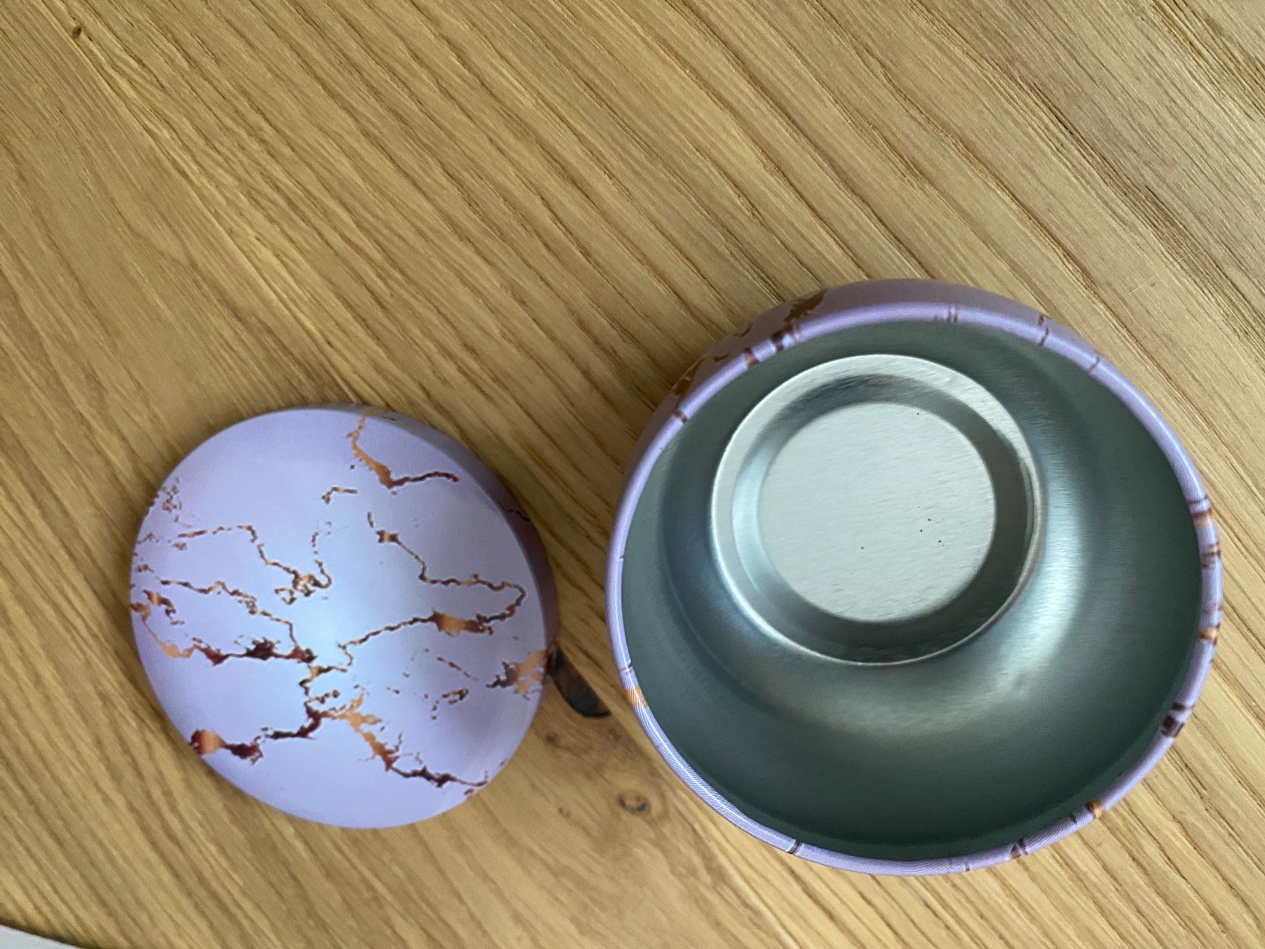 Altro in Decorazioni & Accessori: 8x Blechdosen marmoriert Durchmesser ca 6cm – Nuovo (secondo la descrizione) da Einsiedeln venduto da PaedeK84 1