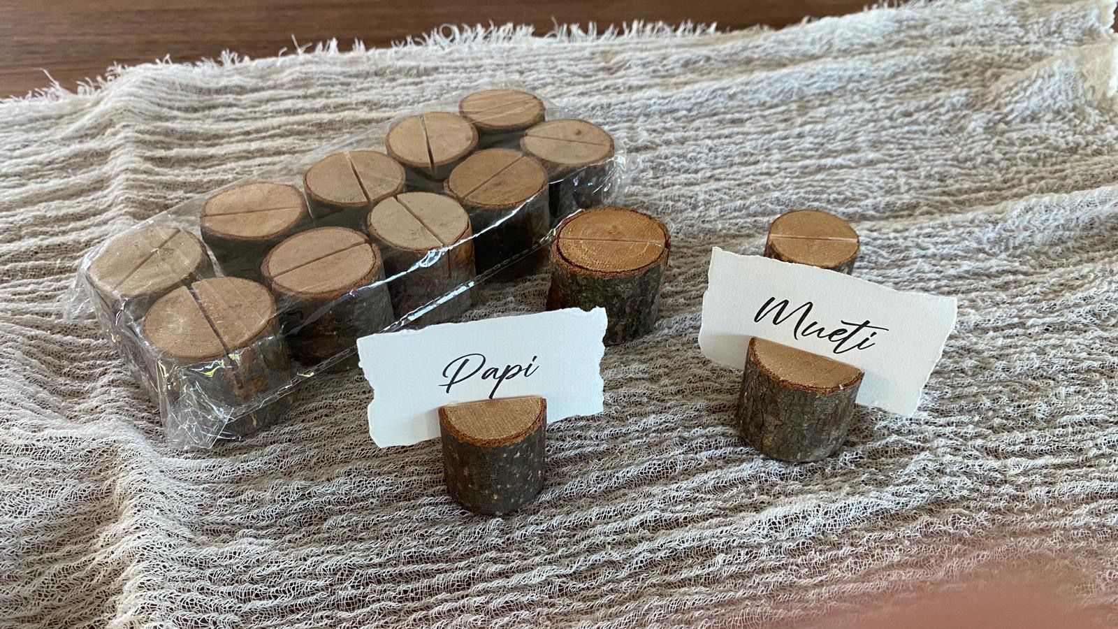 Tutte le decorazioni: getrocknete Mini-Sträussli inkl. Tischkartenhalzer aus Holz – Usato da Worb venduto da jon_8wpq 4