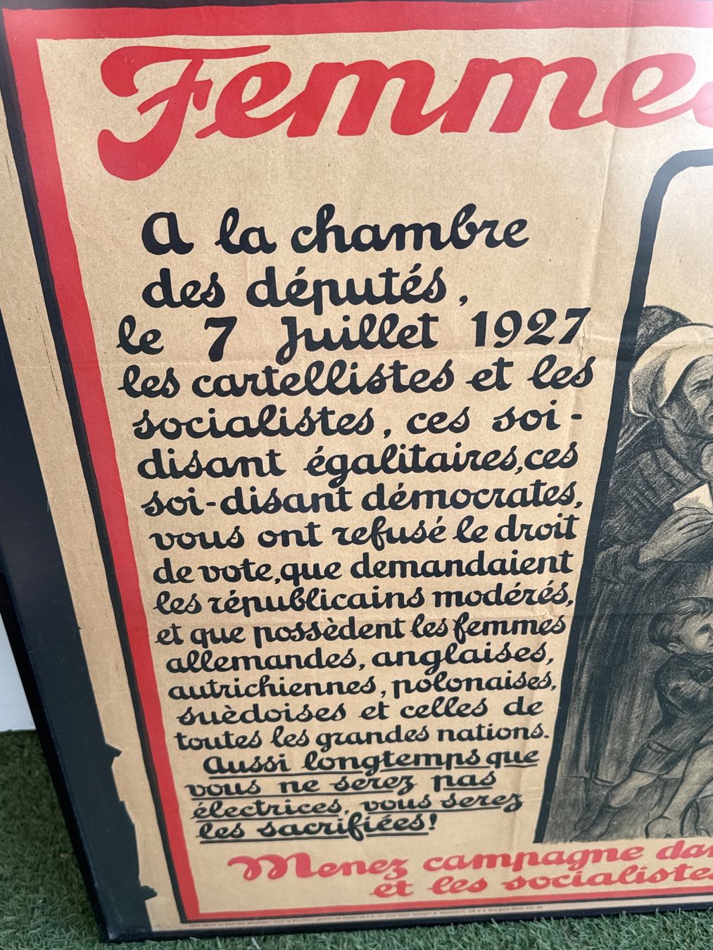 Foto & Immagini: Affiche originale de 1927 intitulée "Femmes Républicaines!" – Usato da Erde venduto da CBarts 1