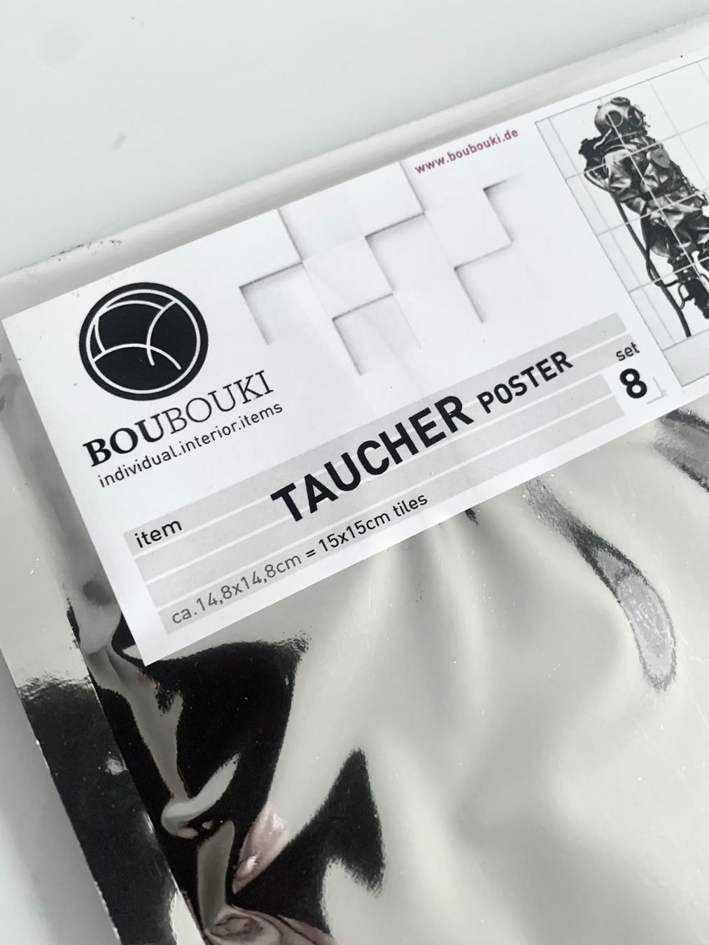 Aufkleber: 8er Set Fliesenkleber / Taucher – Neu und originalverpackt aus Bern von Fraeuleinhonig 4