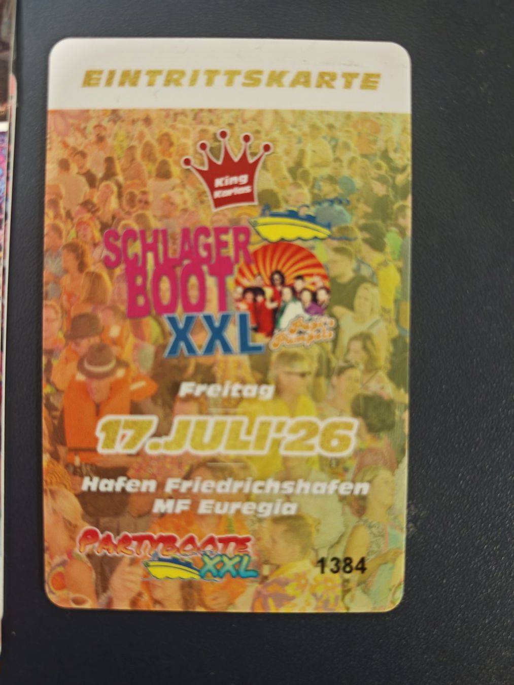Billets: Schlagerboot XXL mit Papi's Pumpels / Freitag, 17.  Juli 26 – D'occasion à Rheinau par nirulule 1