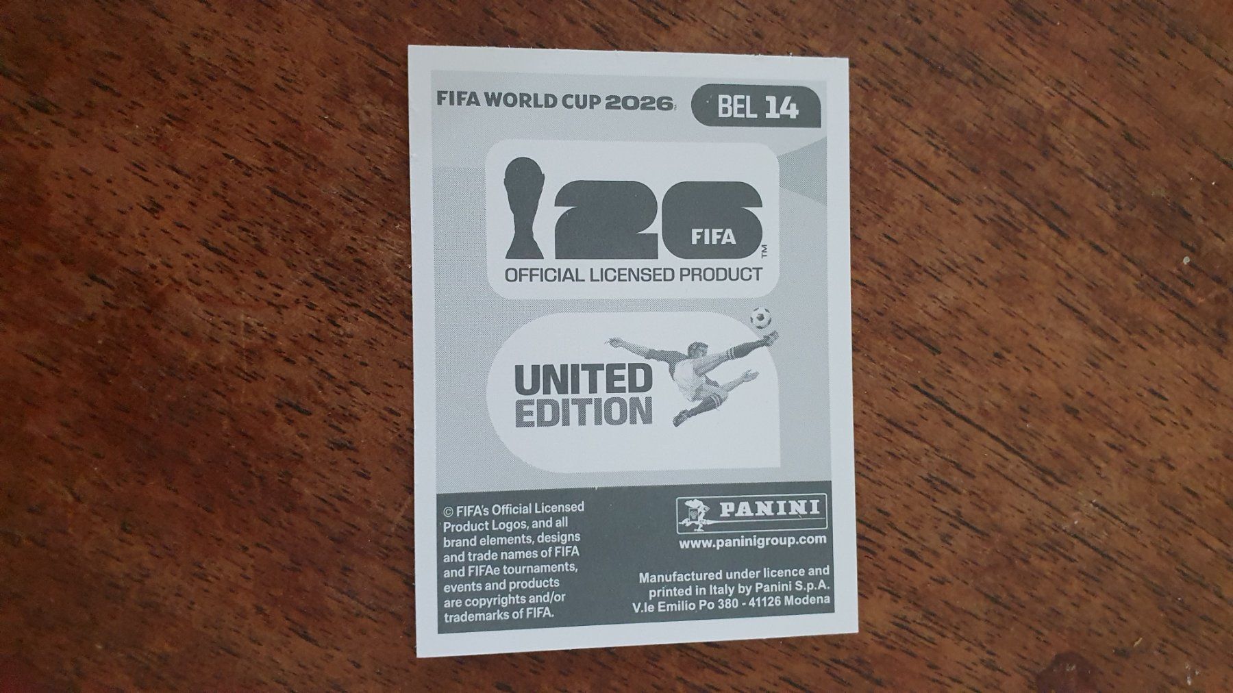 Panini Carte collezionabili: Panini WM 2026 - BEL 14 – Usato da Beromünster venduto da boeggy 1