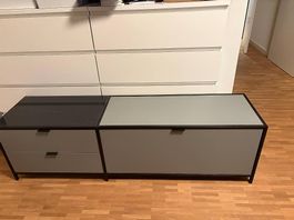 micasa SEVEN Lowboard  Graugrün