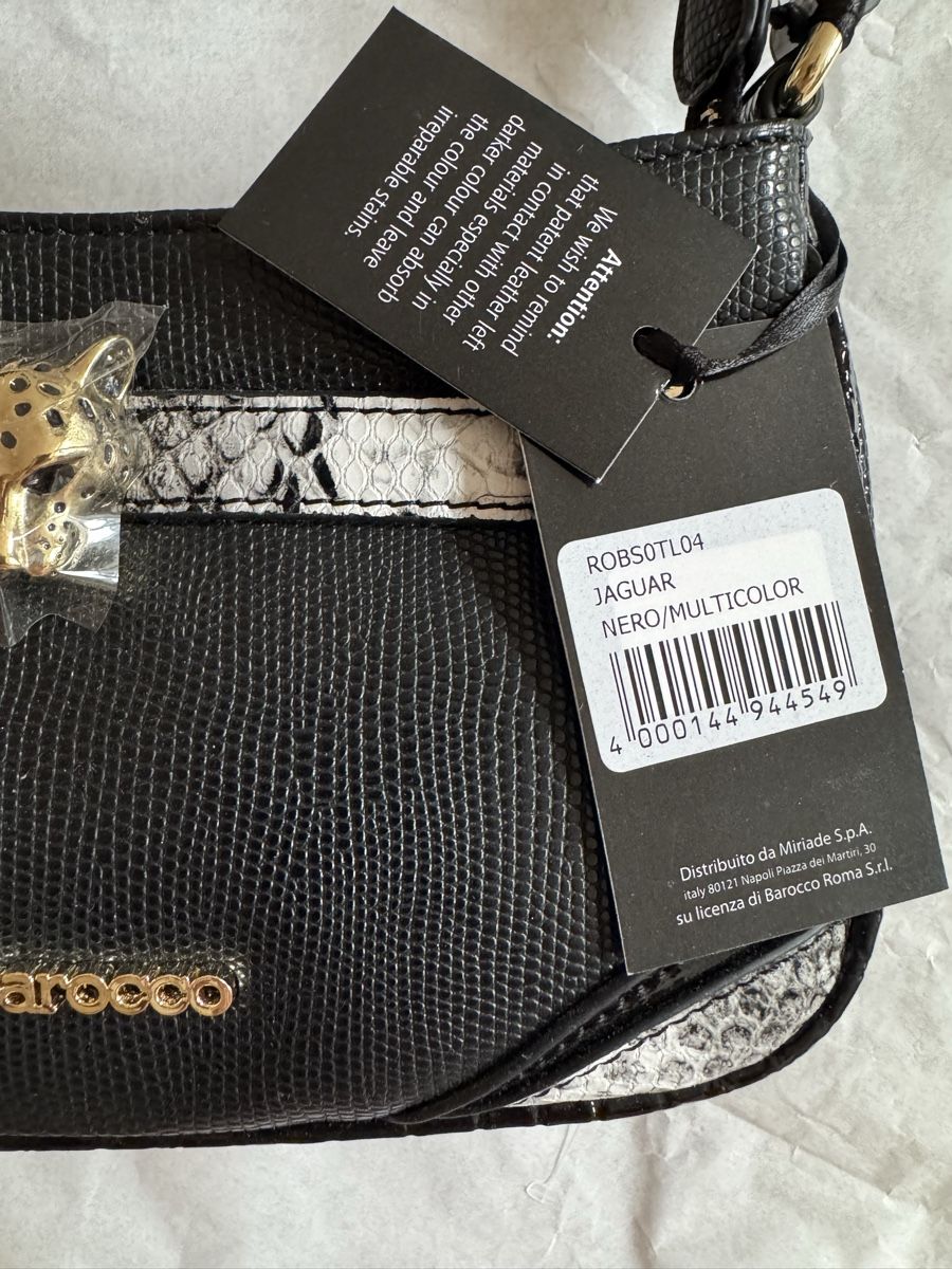 Roccobarocco Taschen für Damen: Sac RoccoBarocco noir et python NEUF chic – Neu und originalverpackt aus Morges von sandy069 3