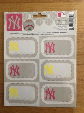 New York Rangers / Etiketten für die Schule