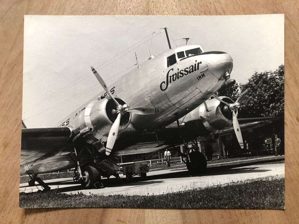 SWISSAIR DC3 Schwarz/Weiss Bild | Kaufen auf Ricardo