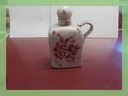 Sihl Keramik-Krug/Karaffe mit Blumenmuster, Vintage Look!