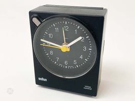 Braun Voice Control Reisewecker Wecker Analog AB30vs Schwarz