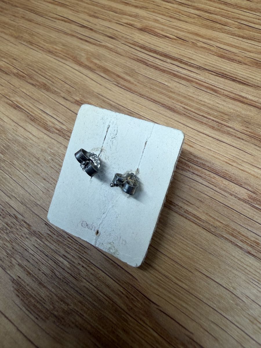 Orecchini pendenti & Orecchini a lobo: Echte grüne Jade Ohrstecker, 800 Silber – Usato da Horn venduto da HanSolo. 1