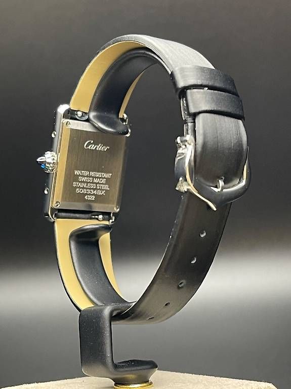 Cartier Orologi: Cartier Tank Must Ref. W4TA0016 Silver Dial Case Diamond – Usato da Lugano venduto da luganotopwatches 4