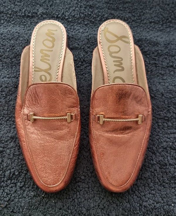 Sam Edelman Damenschuhe: SAM EDELMANN SLIPPER roségold / kupfer Gr 38 – Gebraucht aus Basel von Mamaree