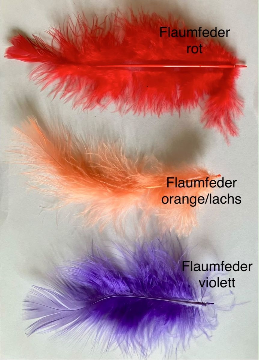 Il mondo degli animali: Federn 9 Farben Bastelfedern Deko Federn neu – Nuovo (secondo la descrizione) da Dietikon venduto da mis_brocki 1