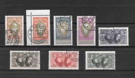 Liechtenstein Serie 72-79 Regierungsjubiläum 1.12.1928 gest.